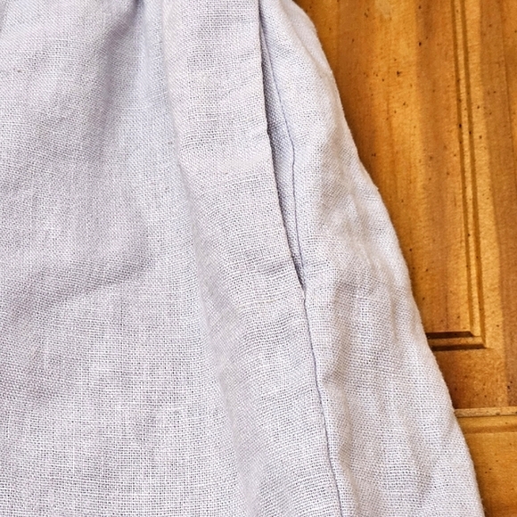 NWOT Charlotte Russe Women's Lavender High-Waist Belted Paper Bag Shorts, Size L - Picture 4 of 7